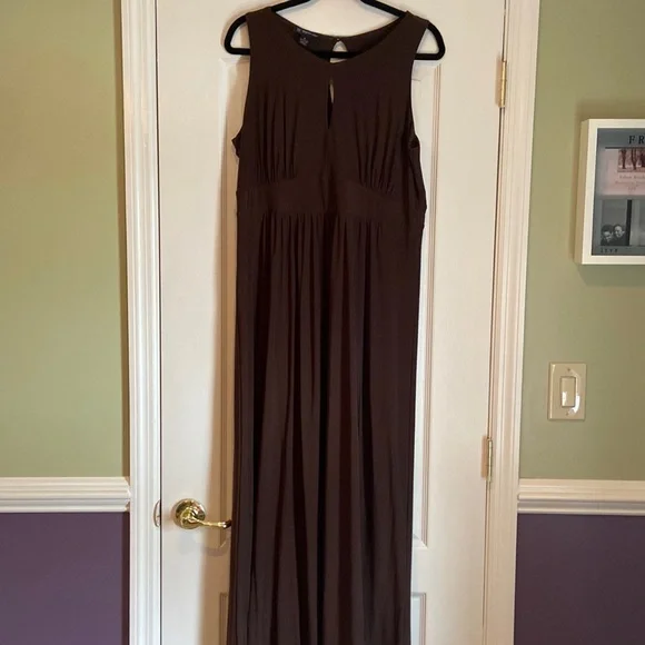 INC International Concepts | Dresses | Brown Maxi Dress With Keyhole  Opening | Poshmark